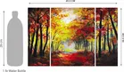 MDF 3 Pcs Designer Wall Painting for Home & Office 