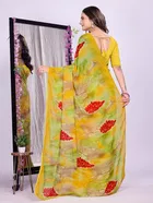 Georgette Printed Saree for Women 
