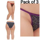 Cotton Printed Panties for Women (Multicolor, 26) (Pack of 3)