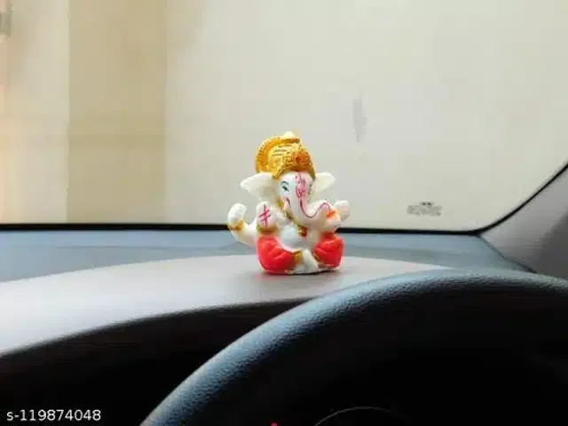 God Ganeshji Car Dashboard Idol (Multicolor)