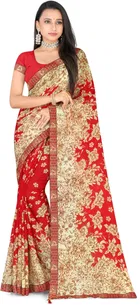 Georgette Printed Saree for Women 