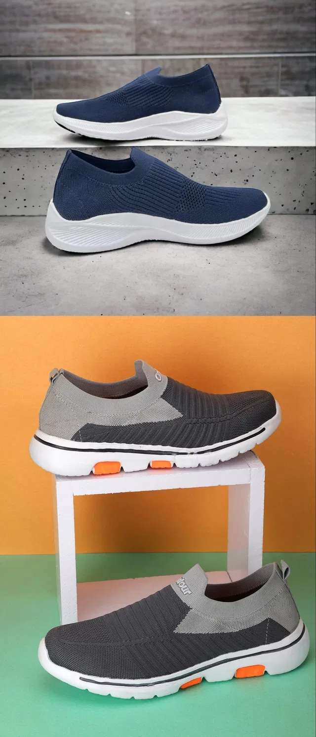 Sports Shoes for Men (Multicolor, 7) (Set of 2)