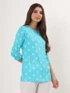 Womens Block print short Kurti 