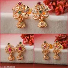 Gold-Plated Earrings/Studs/Bali Combo For Women'S/Girls