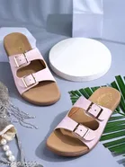 Comfort Pink Flat Sandals for Women 