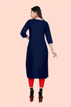 Crepe Solid Kurtis for Women 