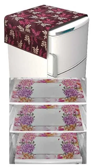 Refrigerator Covers (Maroon) (A-118)