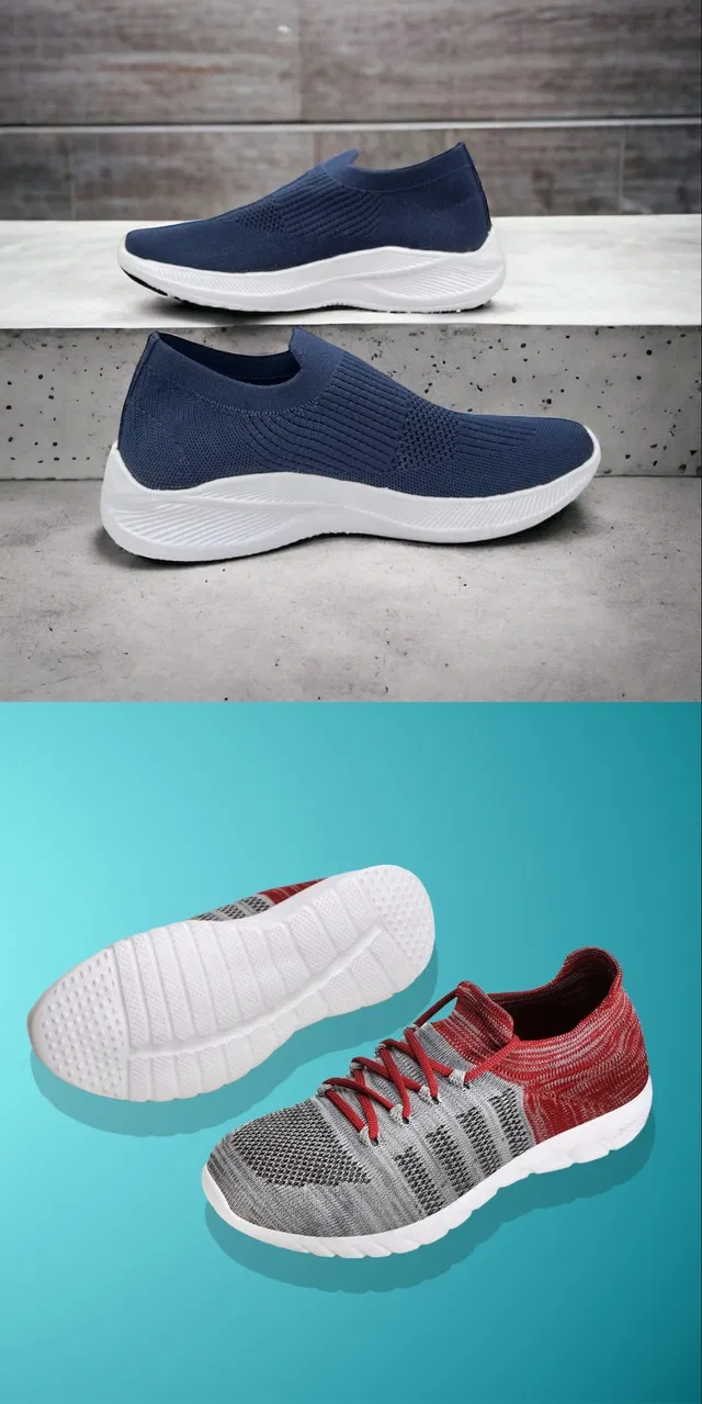 Sports Shoes for Men (Multicolor, 7) (Set of 2)