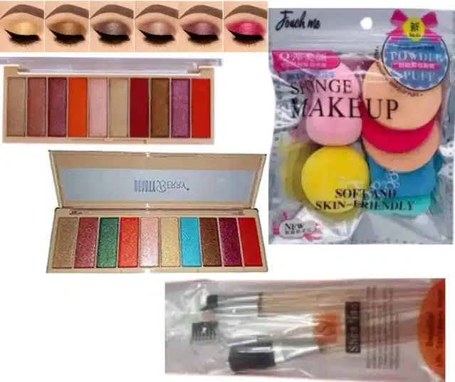 Face Makeup Combo (Multicolor, Set of 3)