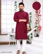 Embellished Mirror Work Kurta Set for Women 
