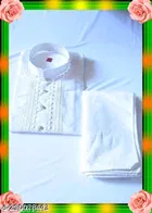Cotton Embroidered Kurta with Pyjama for Men 