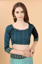 Trendy Simar Silk Saree with Blouse Piece For Women 