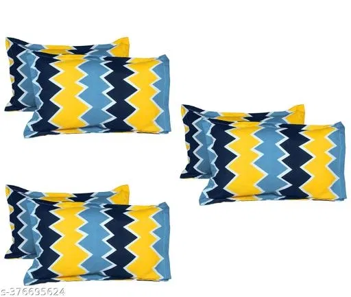 Cotton Pillow Covers (Multicolor, 17x27 inches) (Pack of 6)