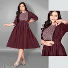 Embroidered Floral Maternity Kurti 
