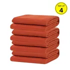 Solid Polar Fleece Blanket Orange 