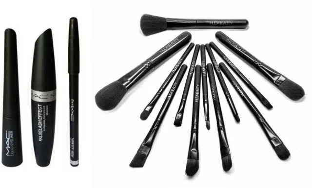 Pack of 15 Lenon Mascara, Eyeliner, Eyebrow Pencil & Makeup Brush