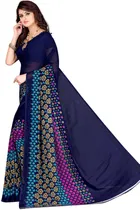 Georgette Printed Saree for Women 