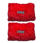 Love Printed Square Shaped Pillows (Pack of 2, 30 cm)