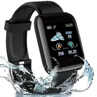 ID116 Plus Bluetooth Fitness Smart Watch for Unisex (Black)