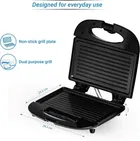 Suryaviva Sandwich Maker - 750W Power, Non-Stick Plates, Adjustable Thermostat, Grill & Toast  