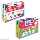 Match Color & Objects & Pair Up Right 1 Puzzle Game for Kids, Set of 2