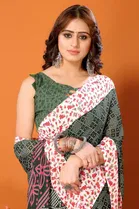 Georgette Printed Saree for Women 