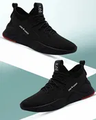 Stylish Running Shoes for Men, Black 