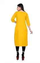 Crepe Solid Kurtis for Women 