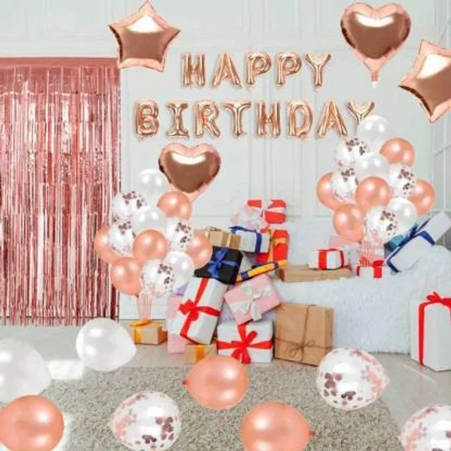 Party Decoration Kits (Peach, Set of 82)