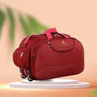 Polyester 60 L Solid Color Duffel Trolley Bag with Wheels 