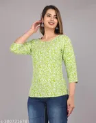Rayon Printed Kurti for Women 