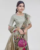 Art Silk Printed Saree for Women 