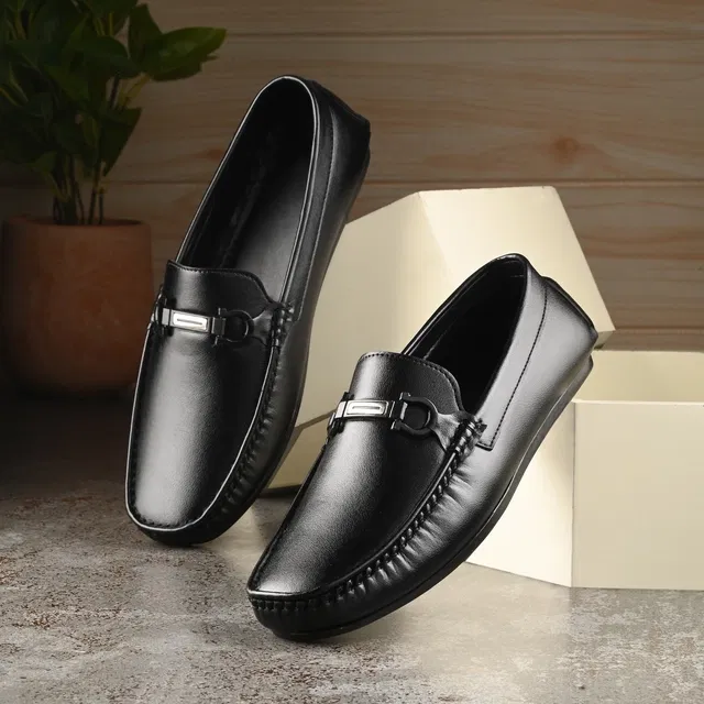 Loafers for Men (Black, 10)