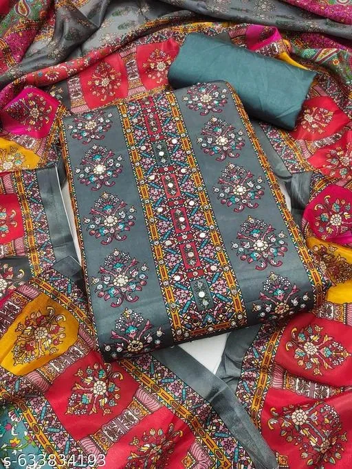 Printed Punjabi/All Over Suits for Men (Grey, 7.05 meter (4XL)) (Grey, 6.65 meter (XXL)