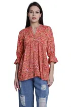 Cotton Printed Top for Women 