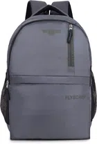 Polyester Laptop Backpack for Men & Women (Grey & Black, 25 L)