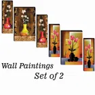 MDF 2 Pcs Designer Wall Painting for Home & Office 