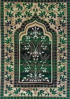 Qaleen Velvet Multipurpose Rug Mat for Jannamaz, Prayer & Meditation 