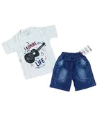 Cotton Printed Top & Bottom Set for Kids 