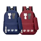 PU Backpacks for Women (Multicolor, Set of 2)