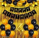 36 Pcs 4th Birthday Decoration kit, Multicolour, Set of 1