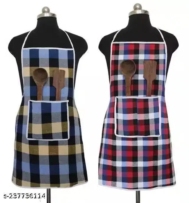 Waterproof Apron for Women (Multicolor, Pack of 2)