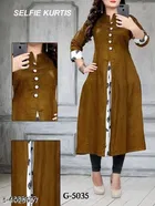 Khadi Cotton Solid Kurti for Women 