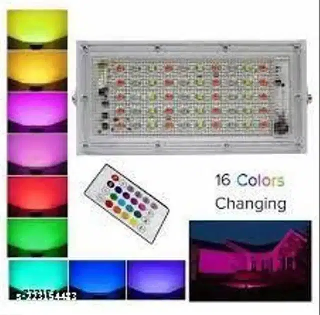 Remote Control Flood Light (Multicolor, 50 W)