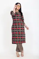 Cotton A-Line Kurti with Pant 