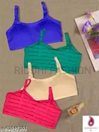 Cotton Bra for Women, Multicolour, Pack of 4 