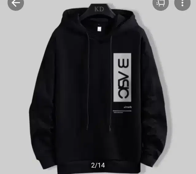 Full Sleeves Hooded Sweatshirt for Men (Black, L)