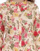 Cotton Floral Print Kurti for Women 