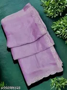 Jimmy Choo Embellished Saree For Women, Purple