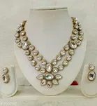Alloy Necklace with Earrings for Women 